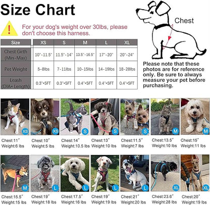 Dog Harness Step-in Breathable Puppy Cat Dog Vest Harnesses for Small Medium Dogs Beige Checkered - PAWPICO