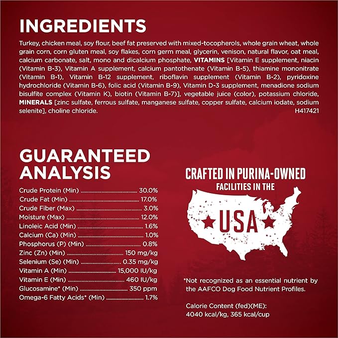 Purina ONE True Instinct With A Blend Of Real Turkey and Venison Dry Dog Food - 36 lb. Bag - PAWPICO