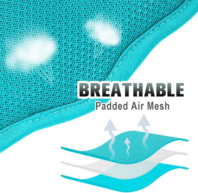 BARKBAY No Pull Dog Harness Large Reflective Dog Harness with Front Clip and Easy Control Handle for Walking Training Running with ID tag Pocket(Ocean Blue,XL) BARKBAY