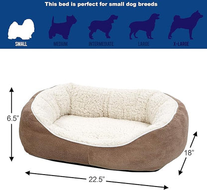 Midwest Homes for Pets Cuddle Bed, Taupe, Small - PAWPICO