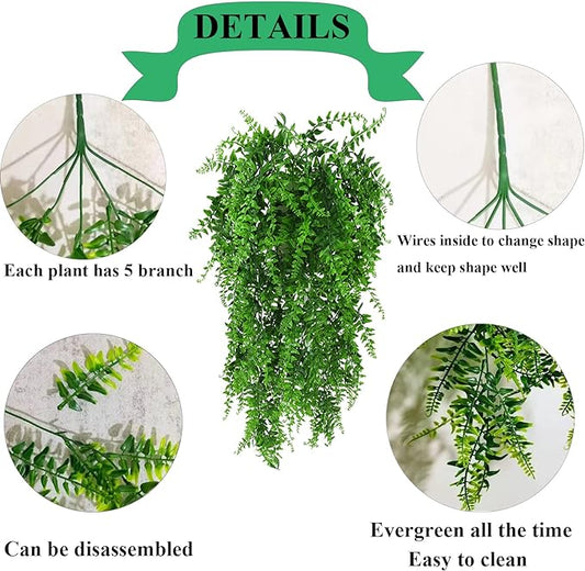 Grddaef Reptile Vines Plants for Terrarium, Flexible Vines Jungle Climbing Branch with Leaves Tank Decor for Snakes Bearded Dragons Geckos Hermit Crabs Lizards Chameleons Grddaef