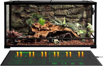 iPower 48” x 20.75” Seeding Heat Mat Upgraded Carbon Film Indoor Warm Hydroponic Plant Germination Starting Pad Durable Waterproof, 48" x 20.75", Black iPower