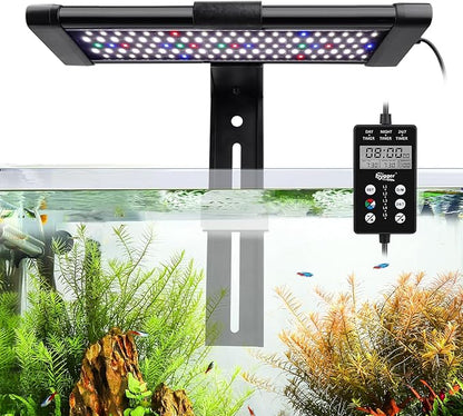 hygger Fully Customize LED Aquarium Light Daylight-Moonlight & 24/7 Mode, WRGB Full Spectrum 18-24 in Fish Tank Planted Light with in-line Remote, Auto On Off 8 Colors Adjustable Brightness hygger