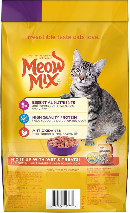 Meow Mix Original Choice Dry Cat Food, 3.15 Pound (Pack of 4), Complete & Balanced Nutrition MeowMix