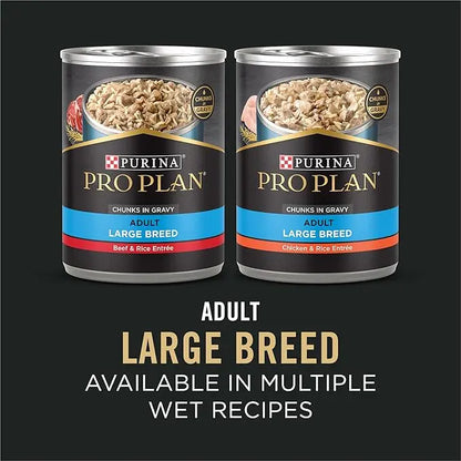 Purina Pro Plan Large Breed Dry High Protein Dog Food With Probiotics for Dogs, Beef and Rice Formula - 47 lb. Bag - PAWPICO