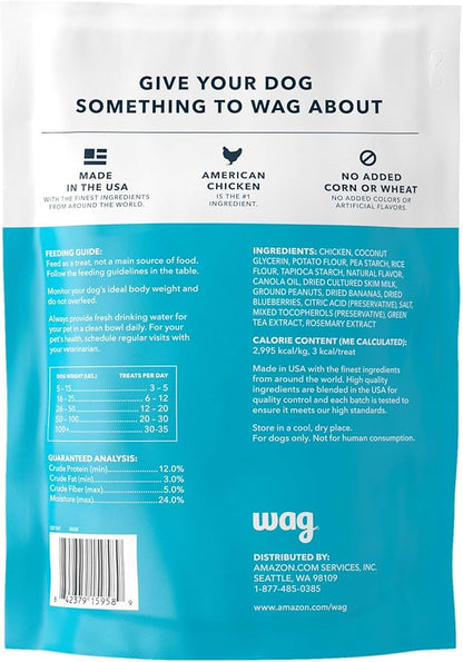 Amazon Brand - Wag Peanut Butter & Banana Flavor Training Treats for Dogs, 1 lb. Bag (16 oz) - PAWPICO