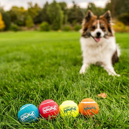 Outward Hound Squeaker Ballz Fetch Dog Toy, Small- 4 Pack - PAWPICO