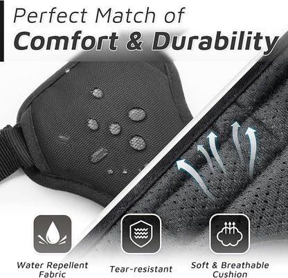 Eagloo Dog Harness Small Sized Dog, No Pull Service Vest with Reflective Strips and Control Handle, Adjustable and Comfortable for Easy Walking, No Choke Pet Harness with 2 Metal Rings, Black, S GoExplorewithEagloo