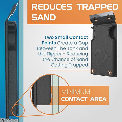 FL!PPER Flipper Magnetic Aquarium Glass Cleaner & Fish Tank Accessories | Effortless Algae Remover for Fish Tank (Max) FLPPER