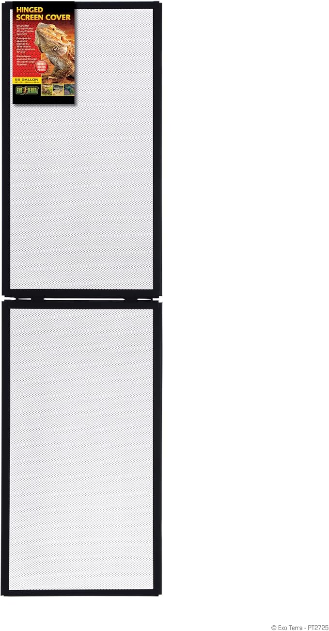 Exo Terra Screen Cover for Hinged Door, 55-Gallon, Small ExoTerra