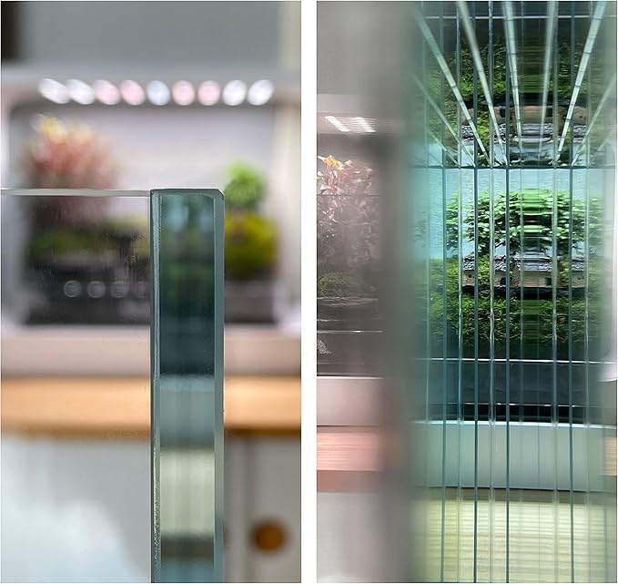 LANDEN 31 Gallon Cube Rimless Low Iron Aquarium Fish Tank,19.7" L × 19.7" W × 19.7" H (50cm x 50cm x50cm) 6mm Thickness with Nano Foam Leveling Mat Included Landen