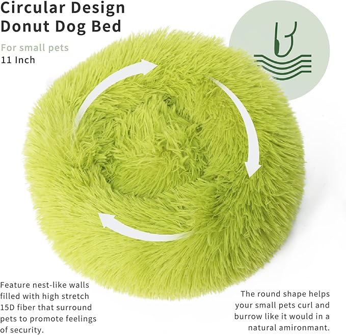 Hamster Bed Soft Warm Cushion for Small Animal - Comfortable Sleep Mat Pad for Guinea Pigs/Hedgehog/Squirrel/Mice/Rats/Chinchilla Nest House 11.8 inch Green - PAWPICO