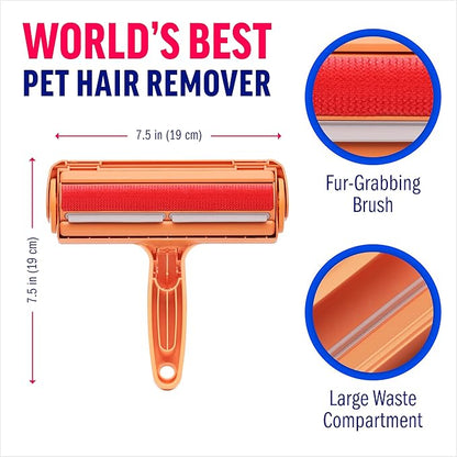 Chom Chom Roller Pet Hair Remover - ChomChom Reusable Cat and Dog Lint Rollers for Furniture, Couch, Car, and Clothes - Limited Cat Edition﻿ - PAWPICO