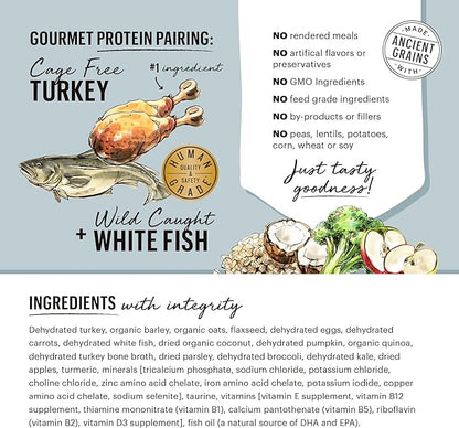 The Honest Kitchen Gourmet Grains Turkey & White Fish Recipe Dehydrated Dog Food, 10 lb box - PAWPICO