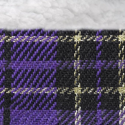 GAMUDA Small Dog Harness Collar and Leash Set, Step in No Chock No Pull Soft Mesh Adjustable Dog Vest Harnesses Plaid Reflective for Dogs Puppy Cats Kitten Rabbit (Warm Purple, XL) GAMUDACollarsCollection