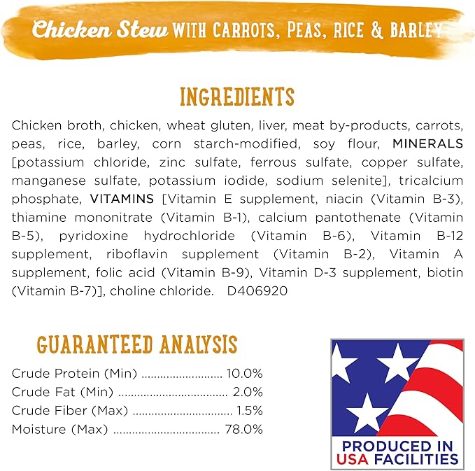 Beneful Purina Gravy Wet Dog Food, Prepared Meals Chicken Stew - (8) 10 oz. Tubs (Pack of 2) - PAWPICO
