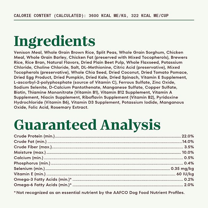 NUTRO NATURAL CHOICE Adult Dry Dog Food, Venison Meal & Brown Rice Recipe Dog Kibble, 30 lb. Bag - PAWPICO