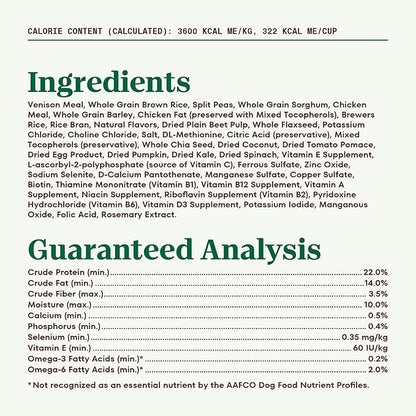 NUTRO NATURAL CHOICE Adult Dry Dog Food, Venison Meal & Brown Rice Recipe Dog Kibble, 30 lb. Bag - PAWPICO