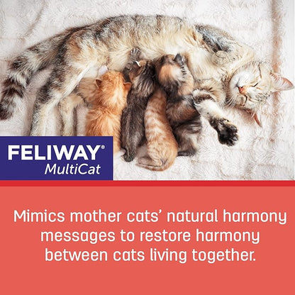FELIWAY MultiCat Calming Pheromone, 30 Day Refill - 3 Pack Feliway%C2%AE