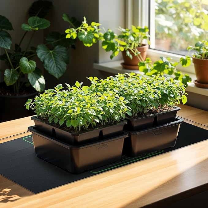 iPower 48" x 20" Waterproof Durable Seedling Heat Mat Warm Hydroponic Plant for Indoor Gardening Germination Starting, 1 Pack New iPower