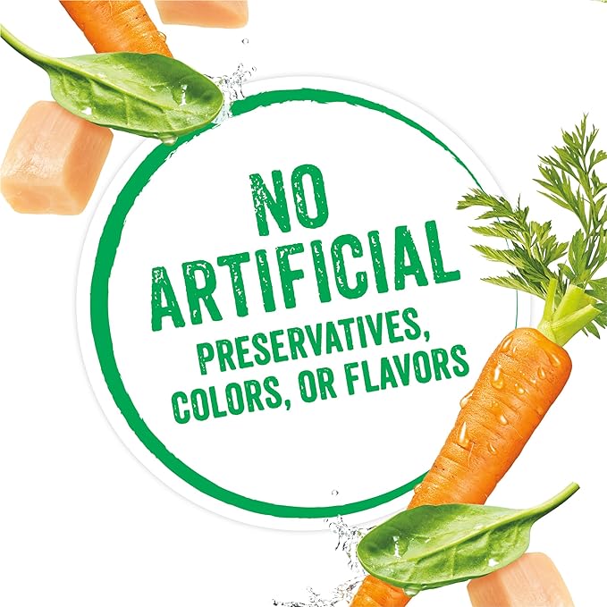 Purina Beneful Infused Wet Pate Dog Food with Real Chicken, Carrots and Spinach, with Fish Oil for Dogs - (8 Packs of 3) 3oz. Sleeves - PAWPICO