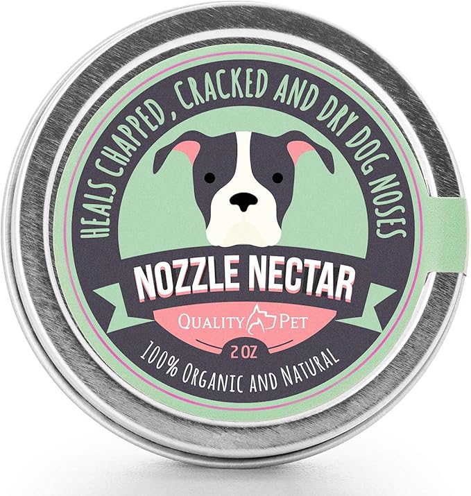 Dog Nose Balm - 100% Organic & Natural Nose Moisturizer and Healing Cream Butter - Dog Dry Nose Treatment and Moisturizer - Heals, Repairs & Protects Chapped, Damaged & Rough Noses QualityPet
