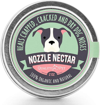 Dog Nose Balm - 100% Organic & Natural Nose Moisturizer and Healing Cream Butter - Dog Dry Nose Treatment and Moisturizer - Heals, Repairs & Protects Chapped, Damaged & Rough Noses QualityPet