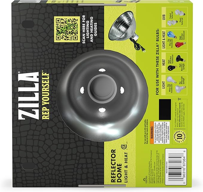 Zilla Silver Reflector Domes 8.5 Inches Zilla