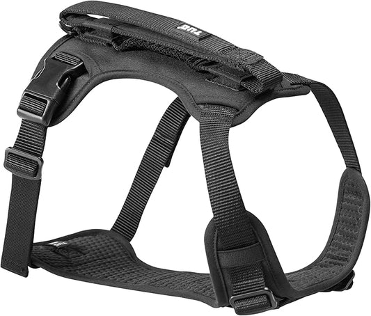 TUG Grab Dog Harness | Integrated Traffic Leash Magnetically Attached for Quick Control (Large/Black) TUG