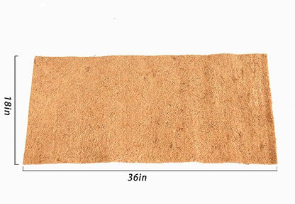 Reptile Carpet Natural Coconut Fiber, 36" x 18" Tortoise Carpet Mat for Pet Terrarium Liner, Reptile Bedding Supplies for Lizard, Snake, Chameleon, Turtle, Bearded Dragon (2 Pack) SISIPAILIFE