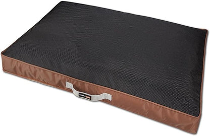 Dog Helios 'Immortal-Trek' Waterproof Rectangular Travel Dog Bed, Small, Brown - PAWPICO