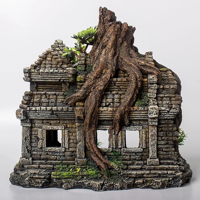 Fish Tank Decorations Aquarium Décor Resin Artificial Tree Trunk Root (B) Taomypets