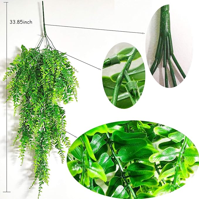 kathson Leopard Gecko Tank Accessories Bearded Dragon Habitat Decor Reptile Hanging Plants Artificial Bendable Climbing Vines Lizard Hidden Coconut Shell Hole Hut for Chameleon, Snake, Iguana, Turtle kathson