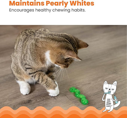 Catstages Orkakat Wiggle Worm Dental Catnip Cat Chew Toy, Assorted Color - PAWPICO