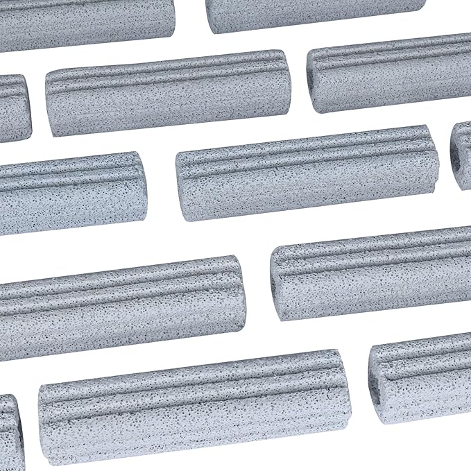 Ceramic Bio Filter Media for Aquarium Sump Canister Pond Fish Tank, Vast Surface Area (6.2" Length / 90pcs) RealPlus