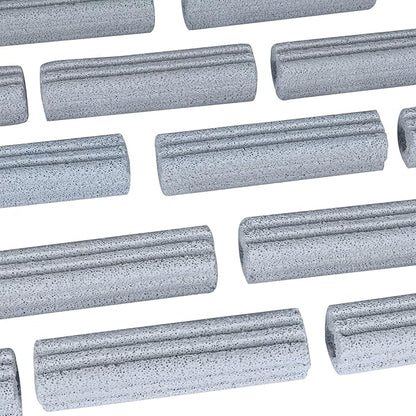 Ceramic Bio Filter Media for Aquarium Sump Canister Pond Fish Tank, Vast Surface Area (6.2" Length / 90pcs) RealPlus