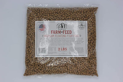 | Premium Floating Fish Food | Pond and Lake | Pellets | 2 Pounds FAMILY+FARM+AND+FEED