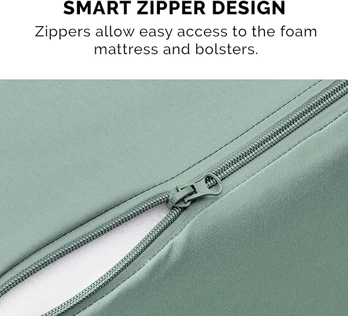 Furhaven Orthopedic Dog Bed for Large Dogs w/ Removable Bolsters & Washable Cover, For Dogs Up to 95 lbs - Pinsonic Quilted Paw L Shaped Chaise - Iceberg Green, Jumbo/XL - PAWPICO