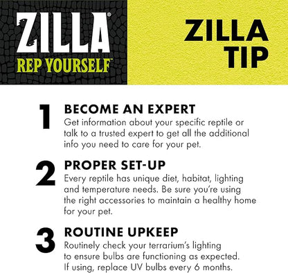 Zilla Incandescent Bulb, Night Black, Ideal for Nocturnal Reptile Species Zilla