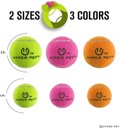 Hyper Pet Tennis Balls for Dogs (Pet Safe Ball for Exercise and Training) Interactive Dog Toys work with Hyper Pet K9 Kannon K2 Dog Ball Launcher - 4 Pack 2.5" Orange - PAWPICO