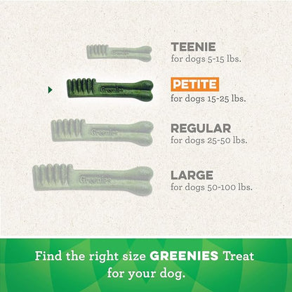 GREENIES Original Petite Natural Dog Dental Care Chews Oral Health Dog Treats, 72 oz. Pack (120 Treats) - PAWPICO