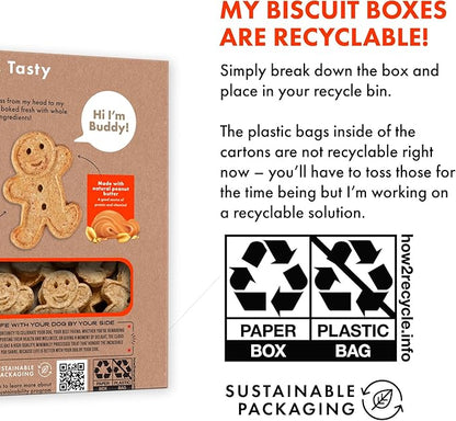 Buddy Biscuits Crunchy Dog Treats, Peanut Butter, 18 oz. Box - PAWPICO