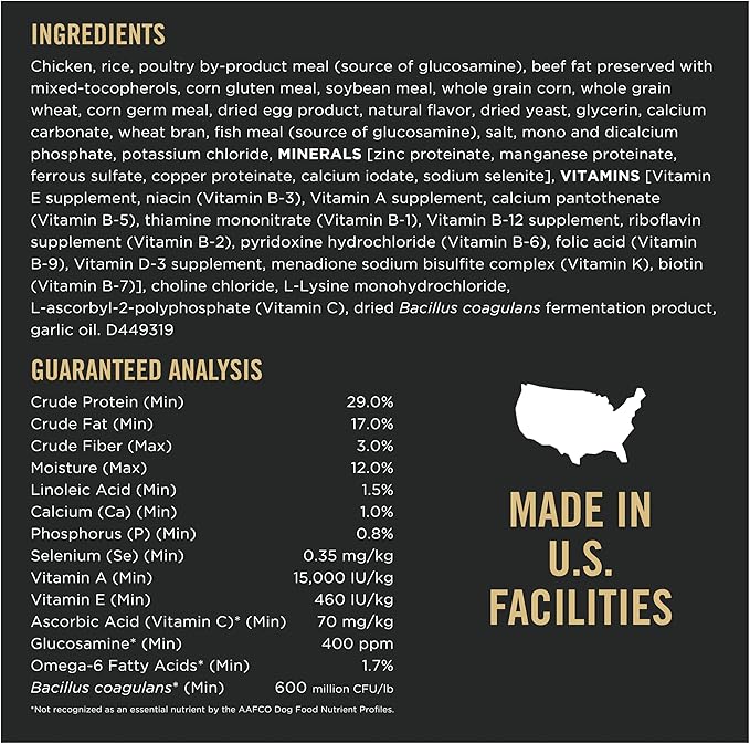 Purina Pro Plan Small Breed Dog Food With Probiotics for Dogs, Shredded Blend Chicken & Rice Formula - 6 lb. Bag - PAWPICO