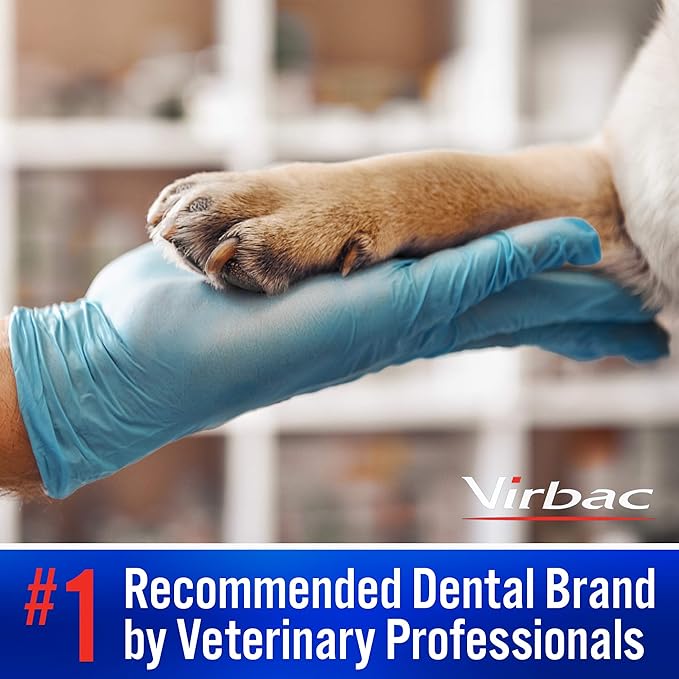 Virbac CET Enzymatic Toothpaste| Eliminates Bad Breath by Removing Plaque & Tartar Buildup | Best Pet Dental Care Toothpaste | Poultry Flavor, 2.5 oz tube Virbac