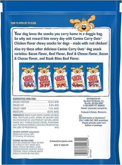 Canine Carry Outs Dog Treats, Chicken Flavor, 22.5 Ounce (Pack of 4), Made with Real Chicken - PAWPICO