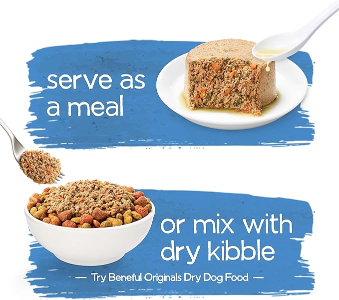 Beneful Purina Infused Wet Dog Food Pate with Real Lamb, Carrots and Spinach, with Sunflower Oil - (8 Packs of 3) 3 oz. Sleeves - PAWPICO