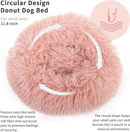 Chinchilla Bed Pink Burrowing Pet Bed for Guinea Pigs and Other Small Animals 11.8 inch - PAWPICO