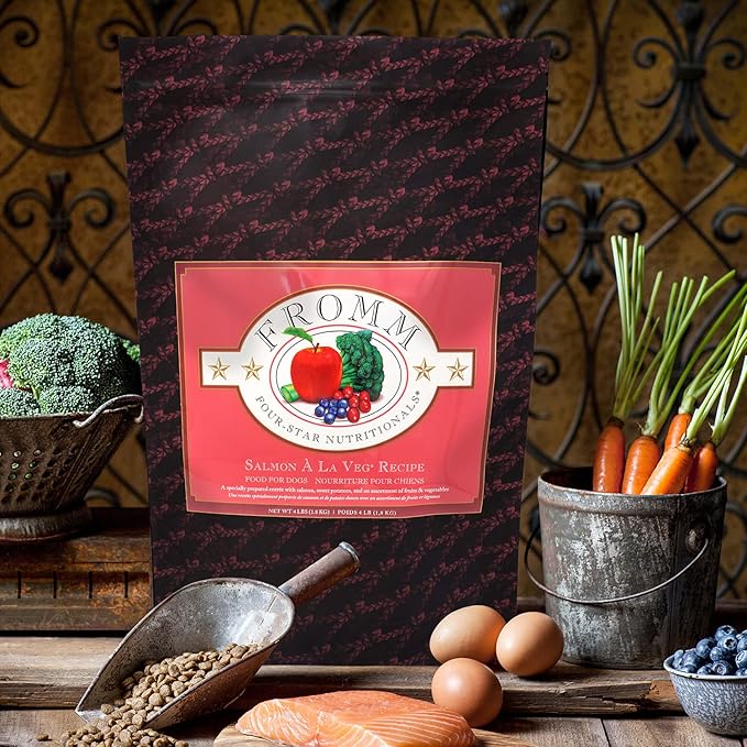 Fromm Four-Star Nutritionals Salmon A La Veg Dog Food (4 lb) - PAWPICO