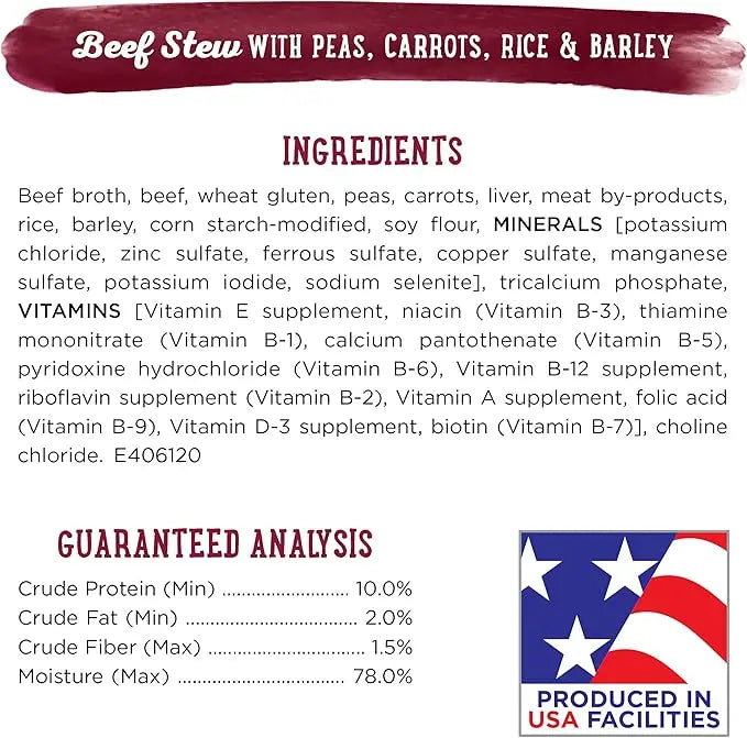 Beneful Purina Gravy Wet Dog Food Variety Pack, Prepared Meals Stew - (12) 10 oz. Tubs (Pack of 2) - PAWPICO