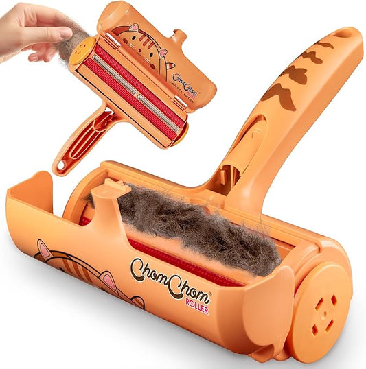 Chom Chom Roller Pet Hair Remover - ChomChom Reusable Cat and Dog Lint Rollers for Furniture, Couch, Car, and Clothes - Limited Cat Edition﻿ - PAWPICO